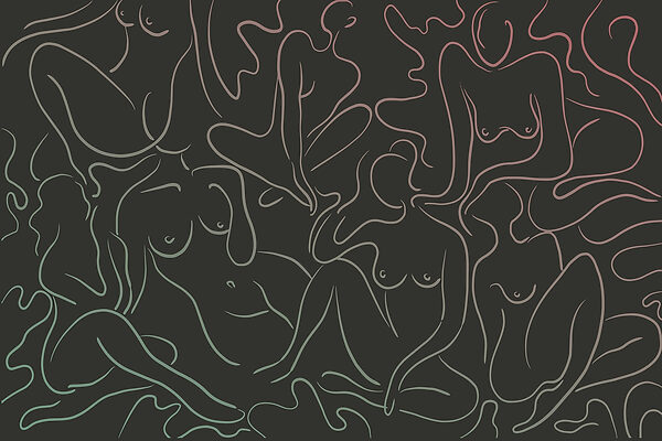 Grupo de mulheres’ corpo Grupo de mulheres’ corpo