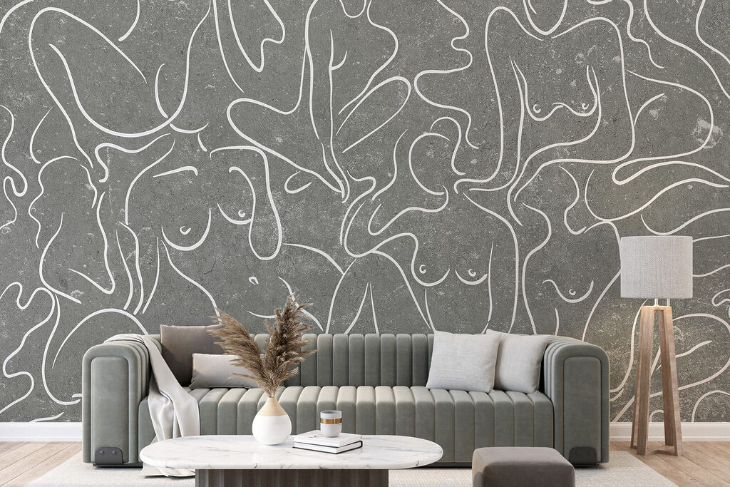 Group of women's body drawings Group of women's body drawings