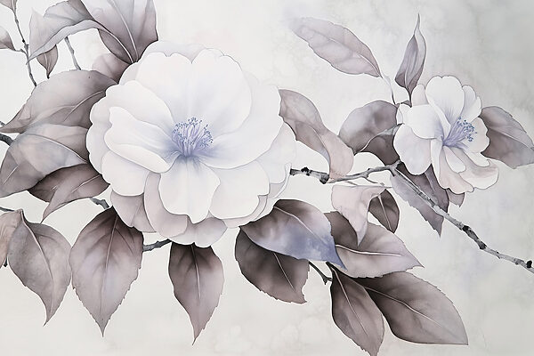 Pintura de uma flor Pintura de uma flor