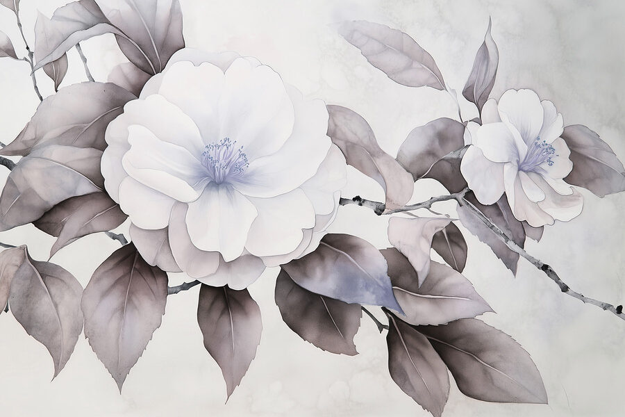 Pintura de uma flor Pintura de uma flor