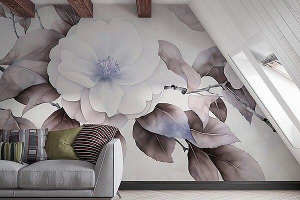 Pintura de uma flor Pintura de uma flor