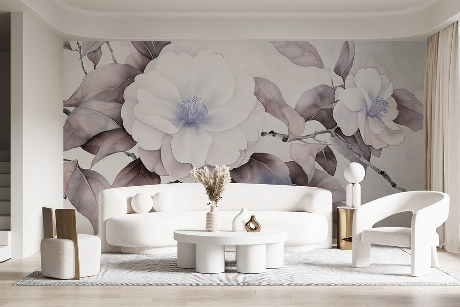 Pintura de uma flor Pintura de uma flor