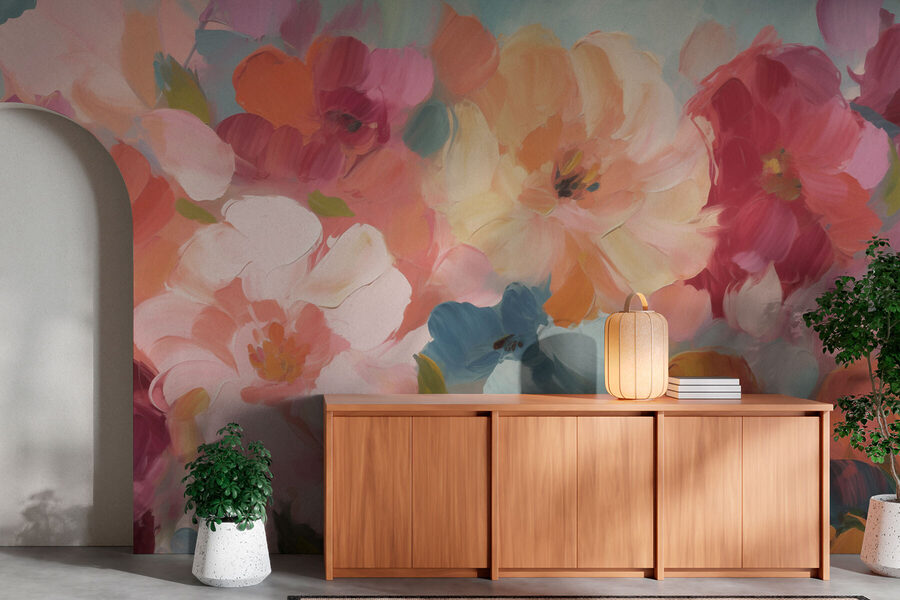 Papel de parede Pintura de flores - Image 2