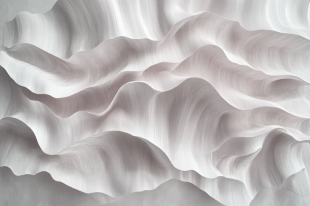 Soft waves of flowing texture
