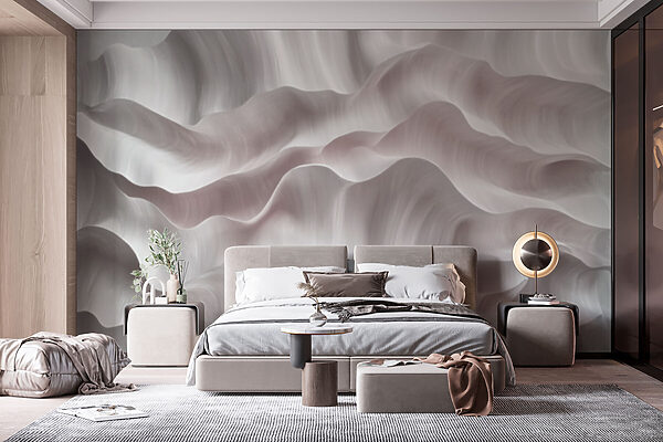 Soft waves of flowing texture