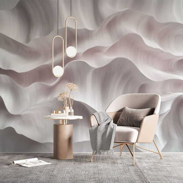 Soft waves of flowing texture