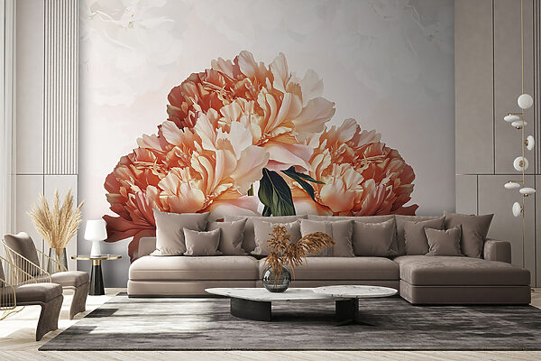Papel de parede Grupo de flores cor-de-rosa (REF: w03545) Papel de parede Papel de parede Grupo de flores cor-de-rosa (REF: w03545)