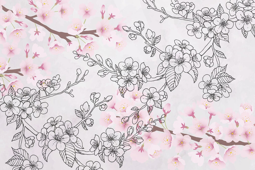Flores delicadas em tons pastel suaves Flores delicadas em tons pastel suaves