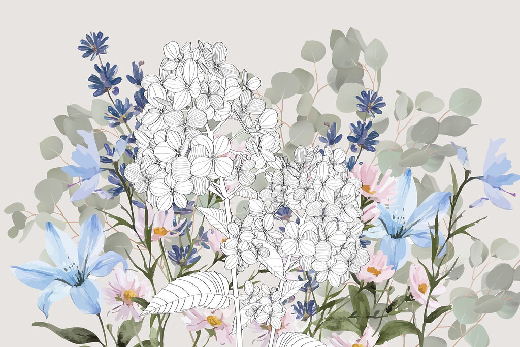 Flores delicadas em tons suaves Flores delicadas em tons suaves