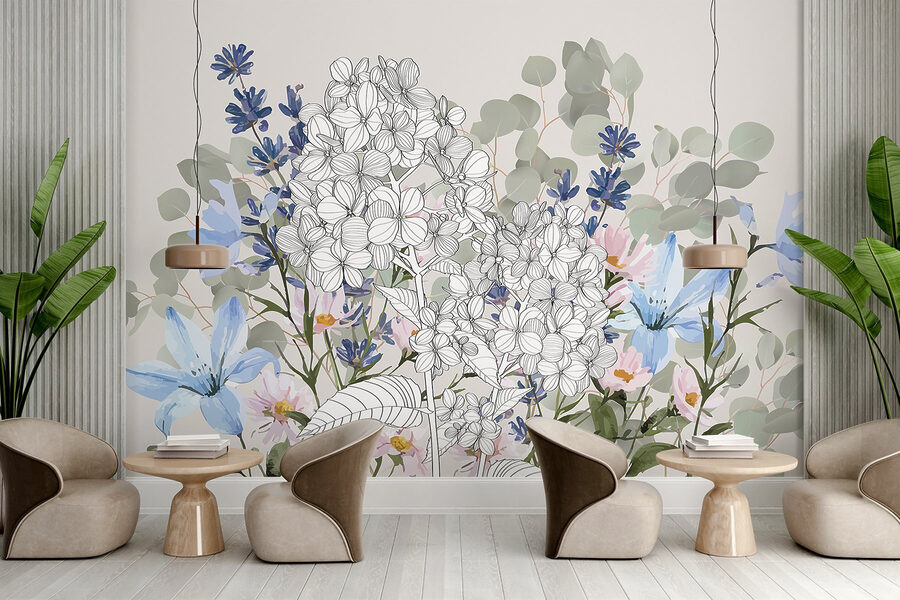 Flores delicadas em tons suaves Flores delicadas em tons suaves