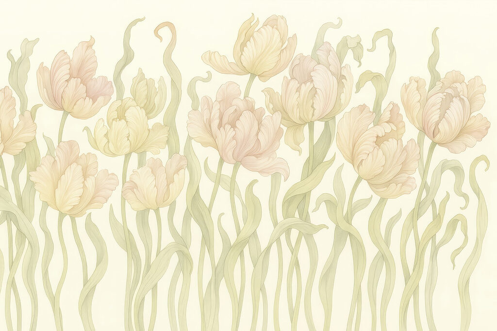 Delicadas tulipas em tons suaves Delicadas tulipas em tons suaves