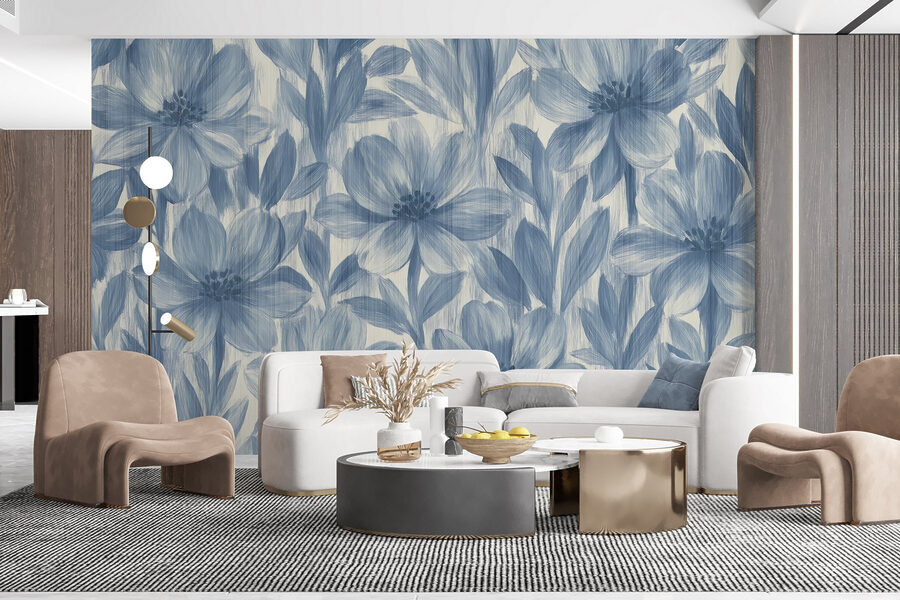 Elegância floral em tons suaves.