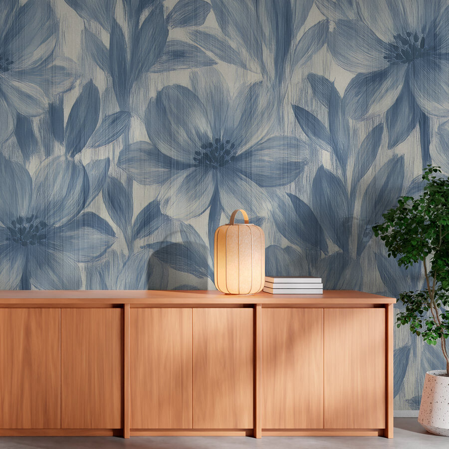 Elegância floral em tons suaves.