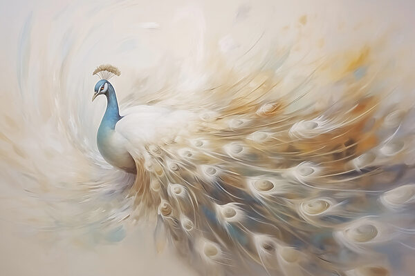 Pintura de um pavão Pintura de um pavão