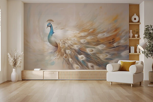 Pintura de um pavão Pintura de um pavão