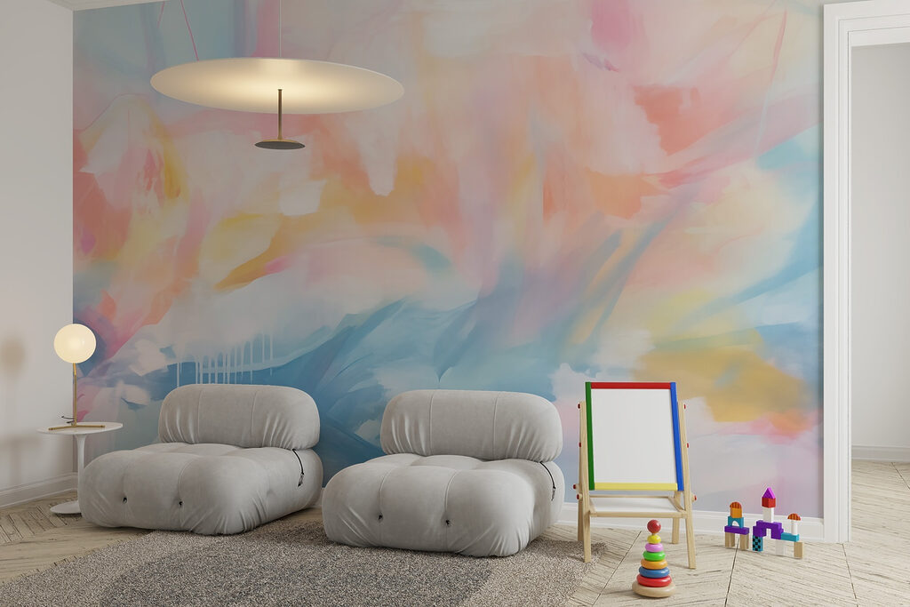 Painting of a colorful sky Painting of a colorful sky