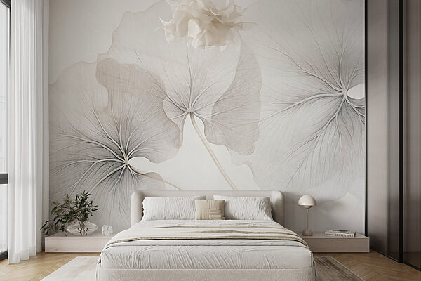 Folhas delicadas em tons suaves Folhas delicadas em tons suaves