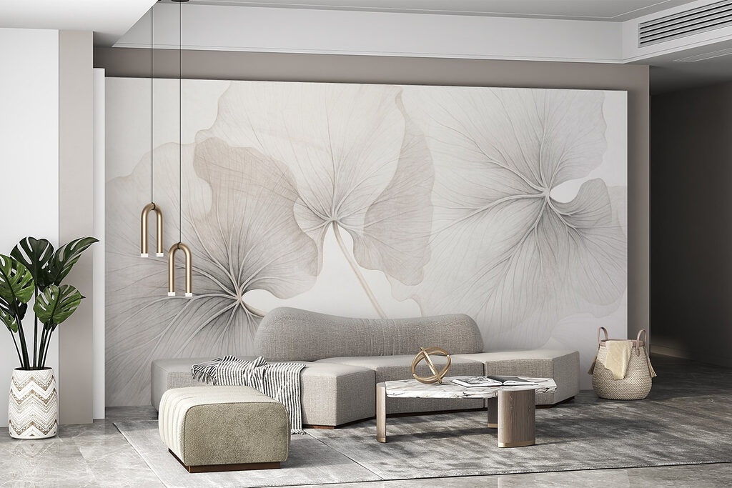 Delicate leaves in soft hues Delicate leaves in soft hues