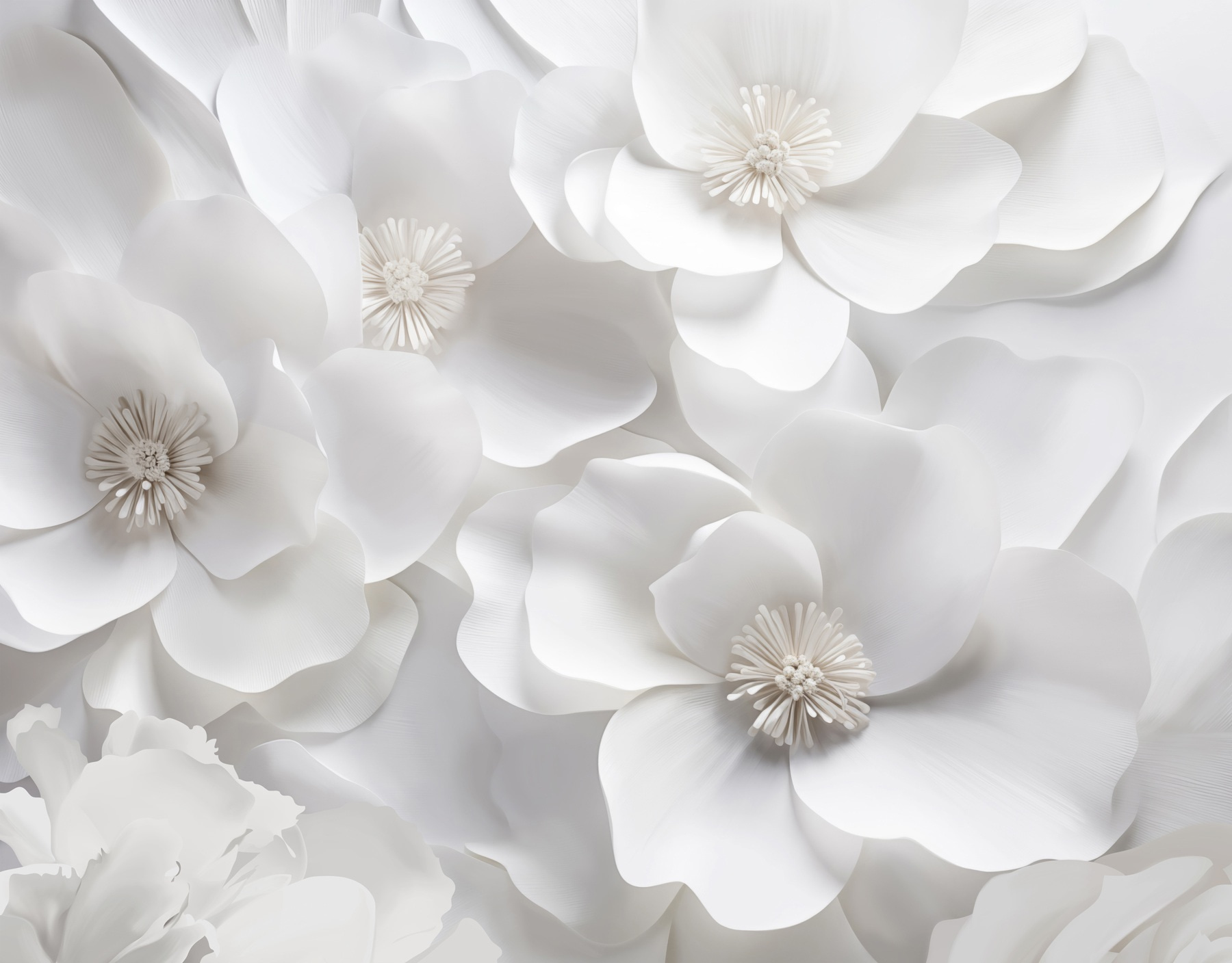 Group of white flowers