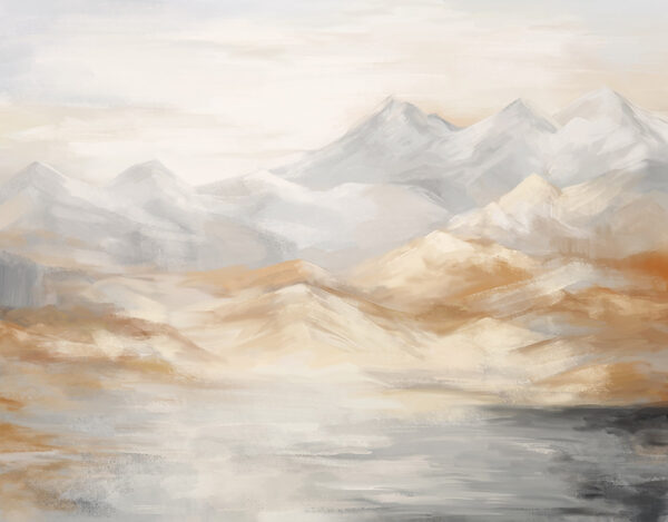 Pintura de montanhas e água Pintura de montanhas e água