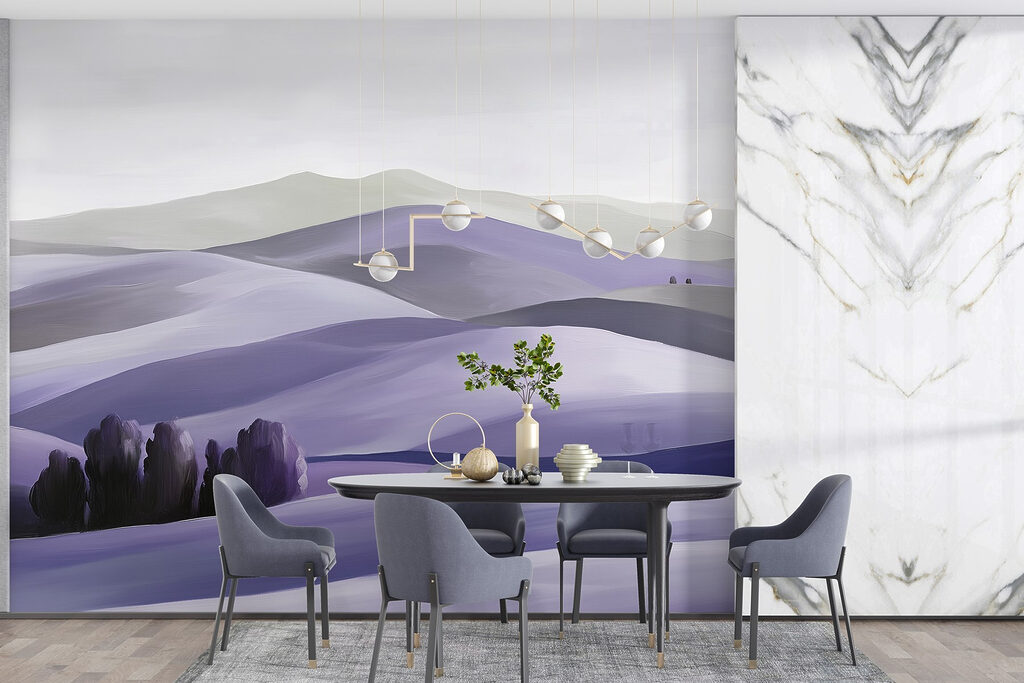 Landscape of hills with trees Landscape of hills with trees