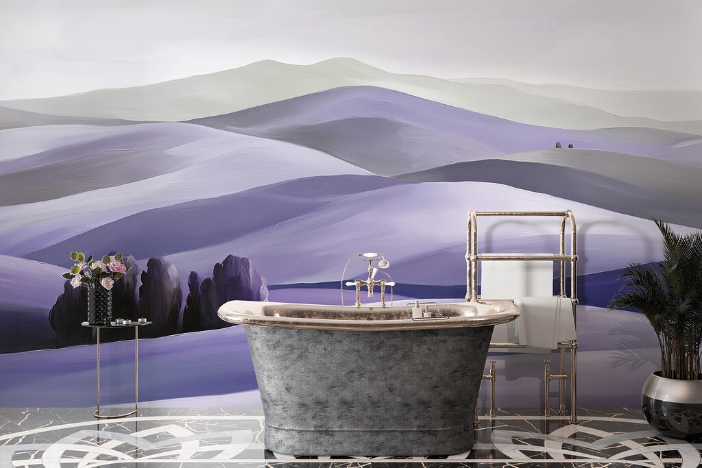 Landscape of hills with trees Landscape of hills with trees