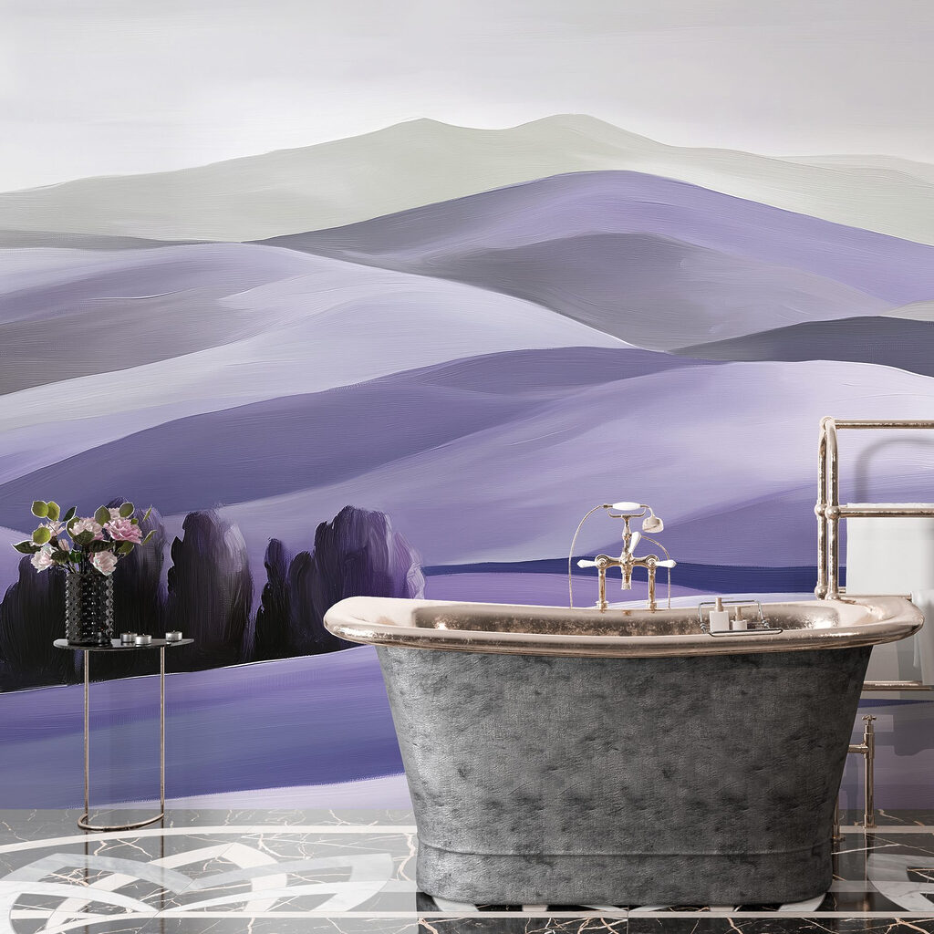 Landscape of hills with trees Landscape of hills with trees