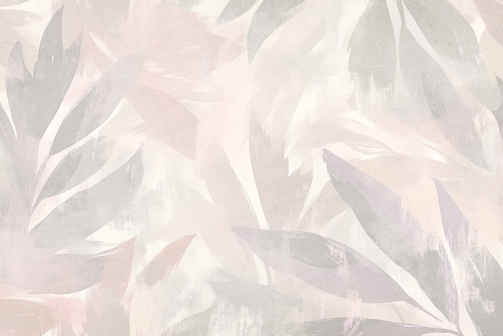 Fundo branco e cor-de-rosa com folhas Fundo branco e cor-de-rosa com folhas