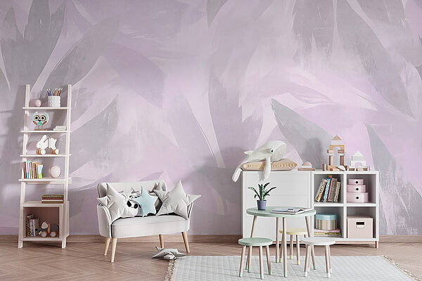 Fundo branco e roxo com folhas Fundo branco e roxo com folhas