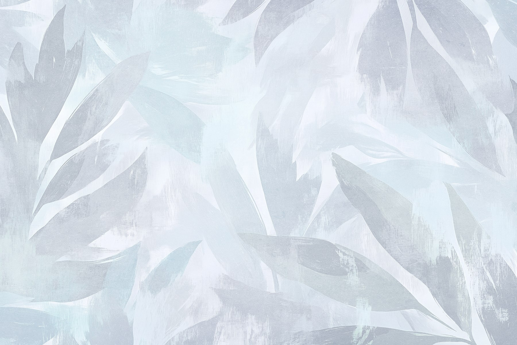 White and grey background with leaves