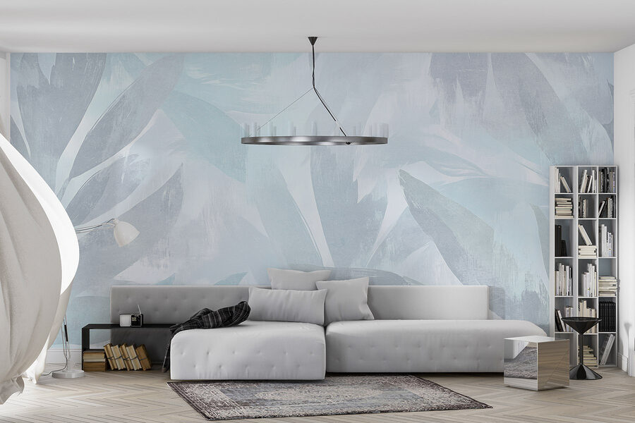 Fundo branco e cinzento com folhas Fundo branco e cinzento com folhas