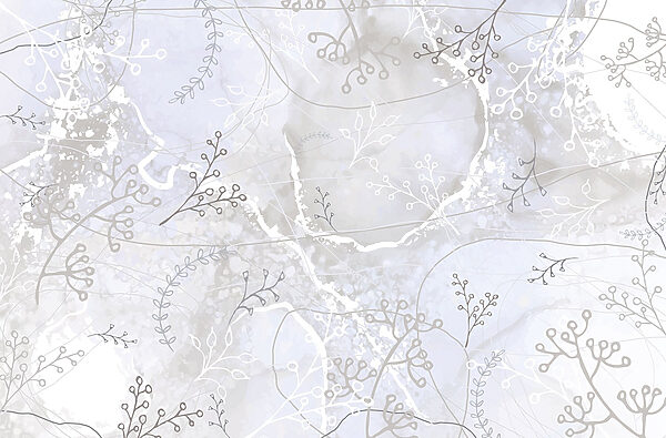 Fundo branco e cinzento com desenhos florais brancos e cinzentos Fundo branco e cinzento com desenhos florais brancos e cinzentos