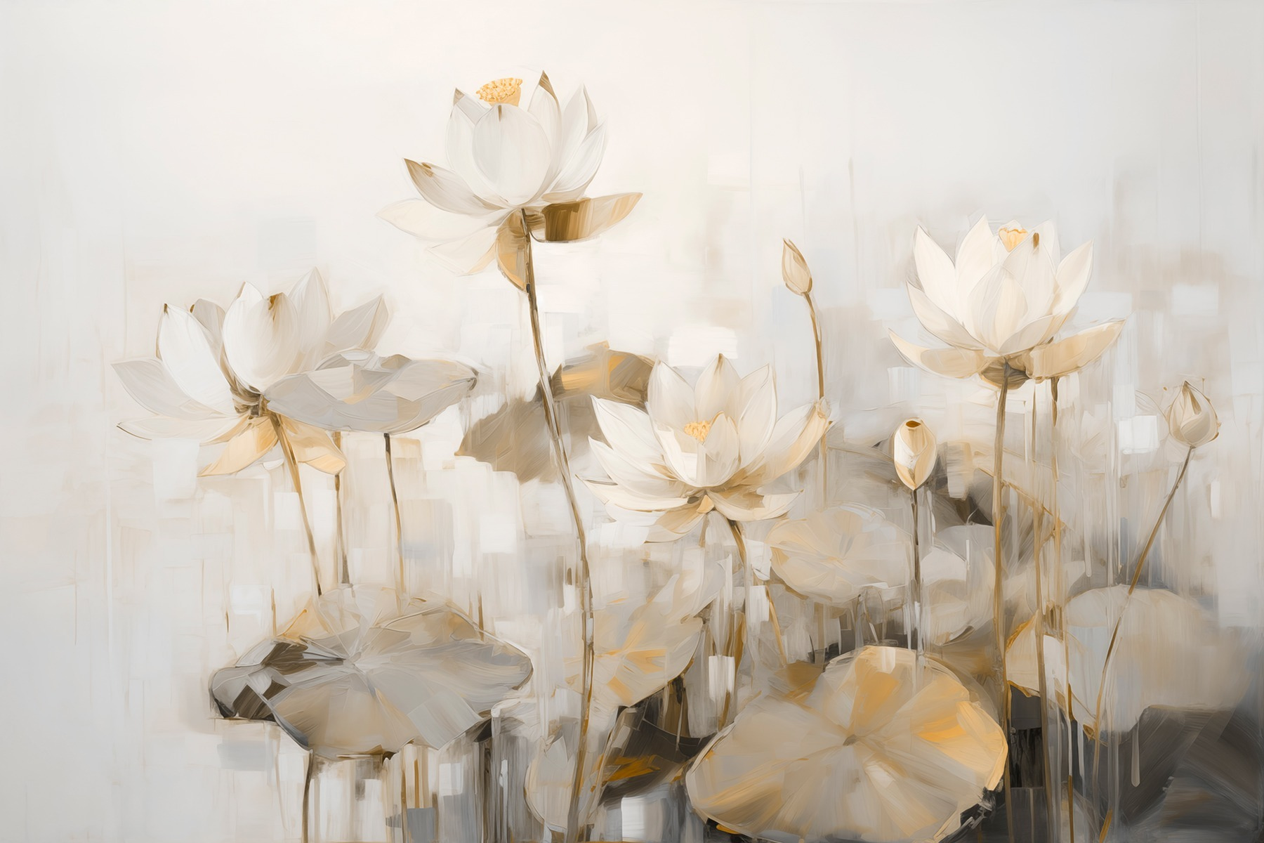Painting of white flowers