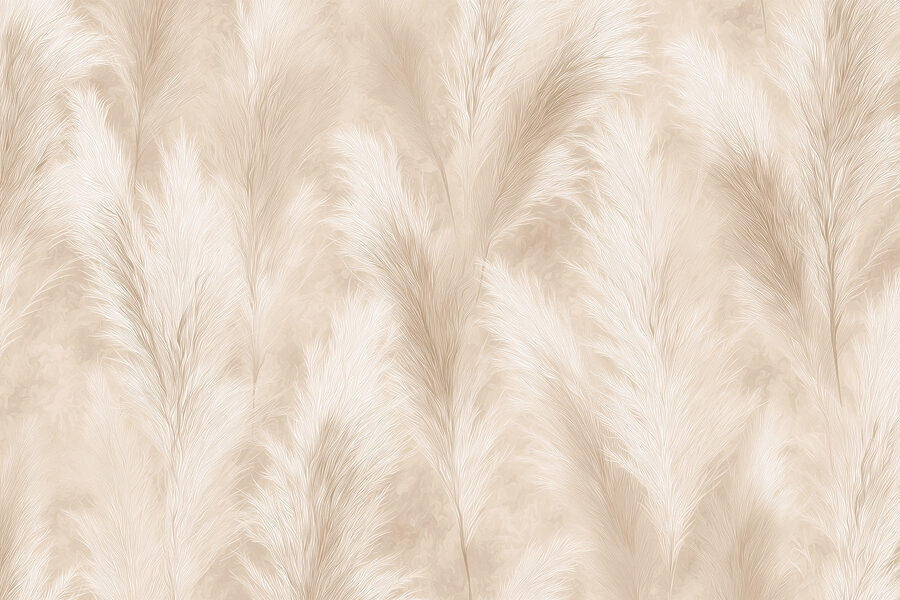 Texturas suaves em tons quentes.