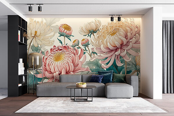 Flores elegantes em tons pastel suaves Flores elegantes em tons pastel suaves