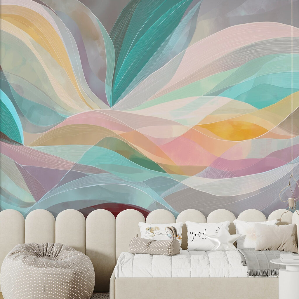 Colorful swirly lines