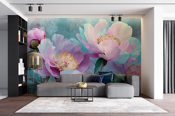 Flores delicadas em tons pastel suaves Flores delicadas em tons pastel suaves