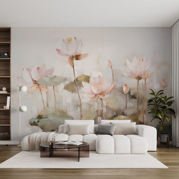 Pintura de flores e folhas Pintura de flores e folhas