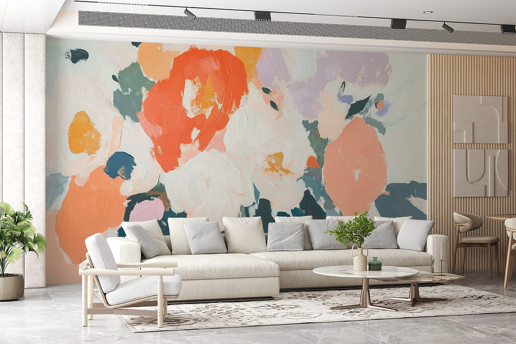 Painting of flowers with different colors Painting of flowers with different colors