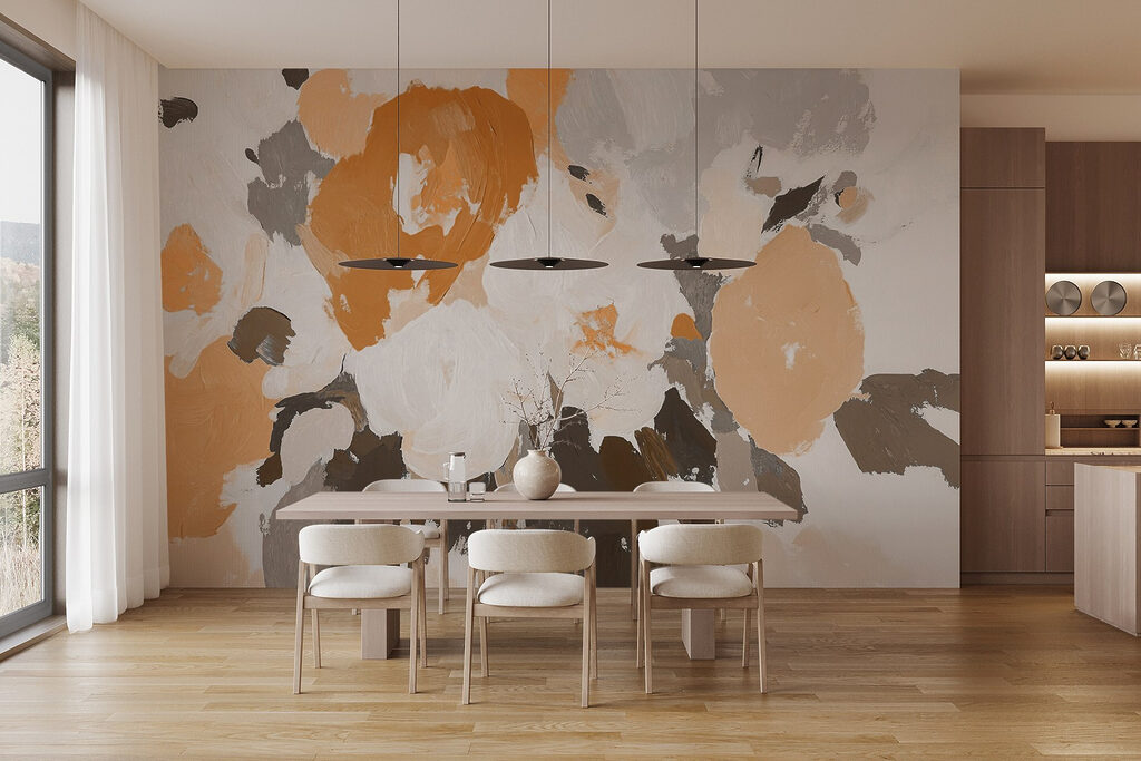 Painting of flowers with different colors