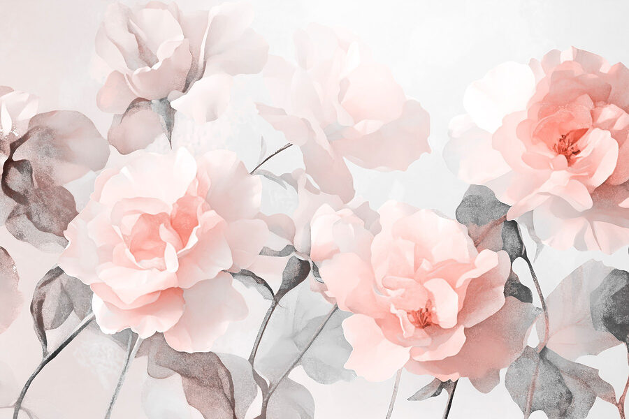 Grupo de flores cor-de-rosa