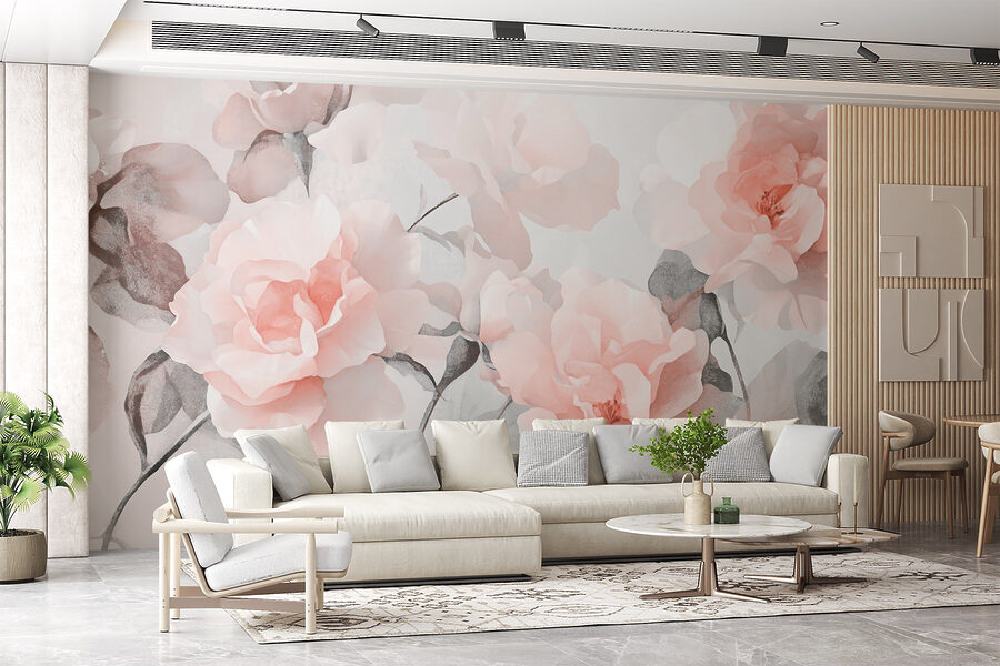 Grupo de flores cor-de-rosa