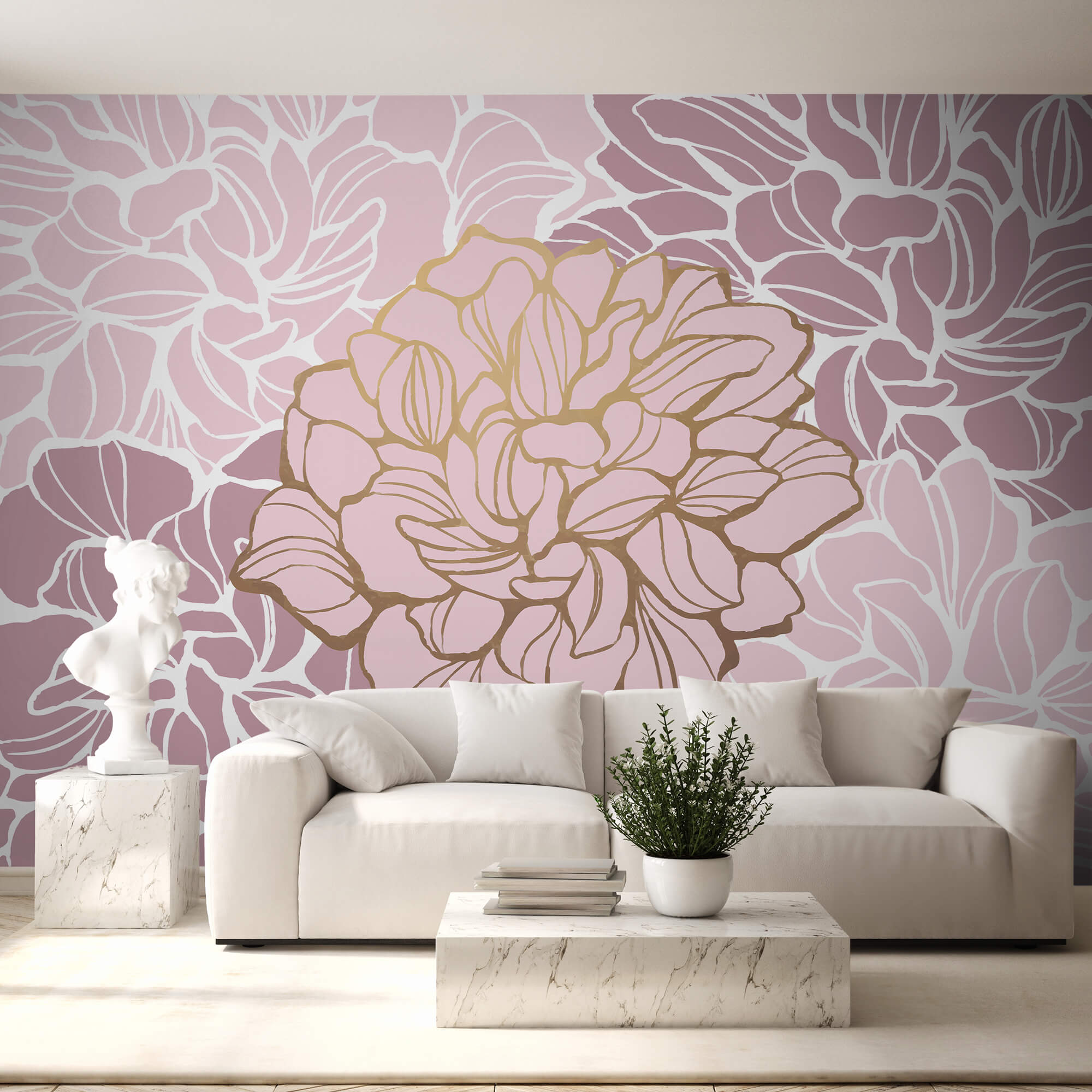 Flor rosa e branca Flor rosa e branca