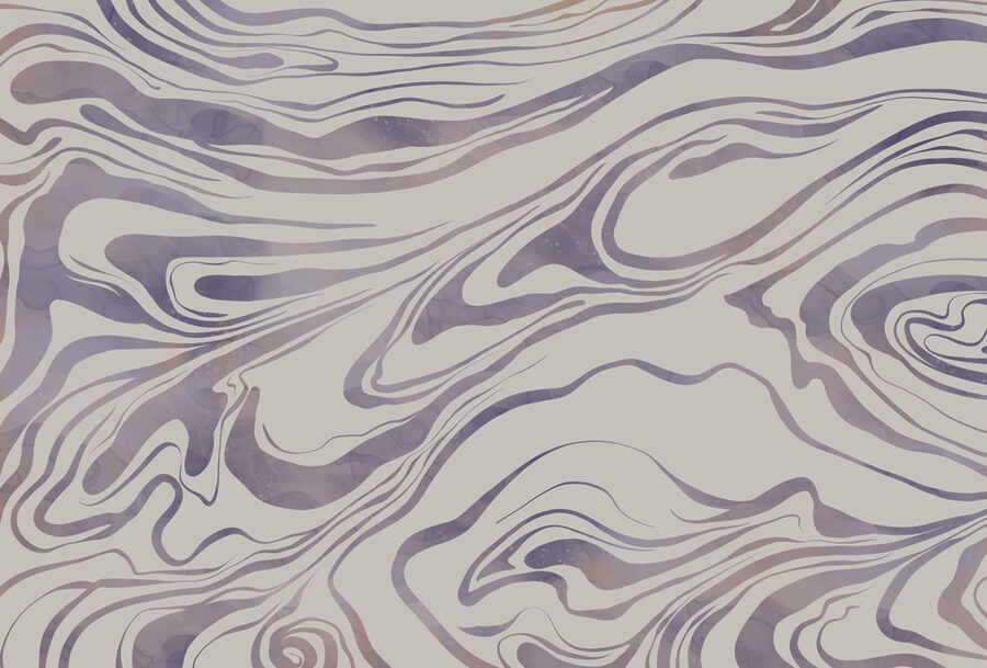 Ondas abstractas sobre um fundo suave