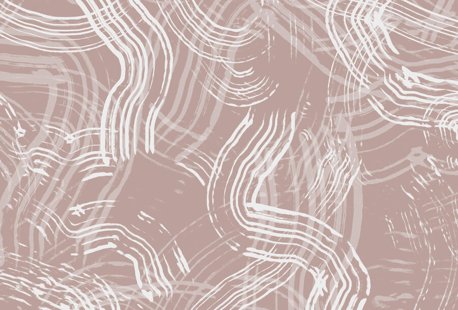 Papel de parede Linhas brancas sobre um fundo cor-de-rosa - Image 3