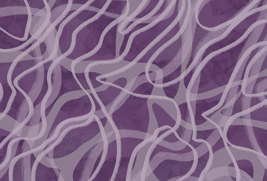 Papel de parede Padrão roxo e branco - Image 3