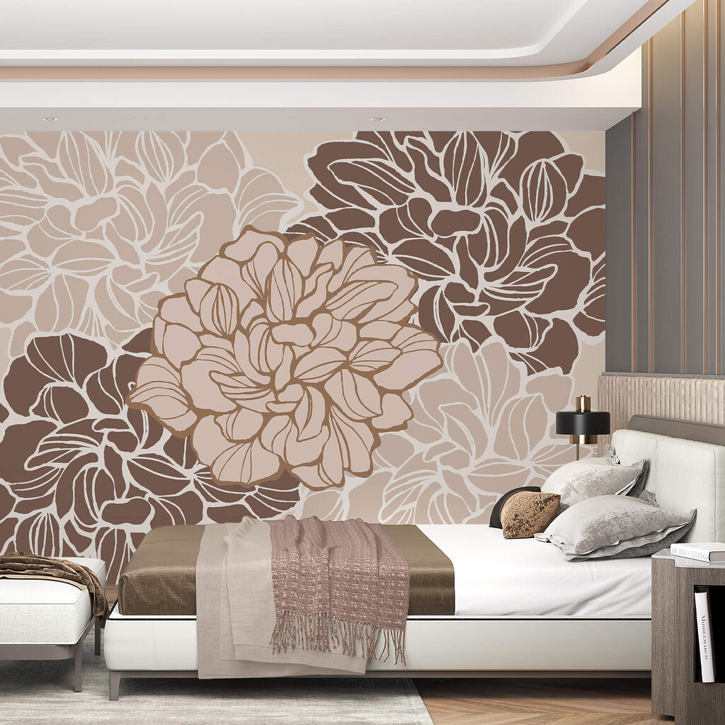 Flor com muitas folhas