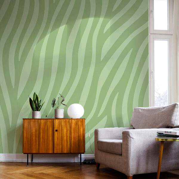 Estampado de zebra verde e branco Estampado de zebra verde e branco