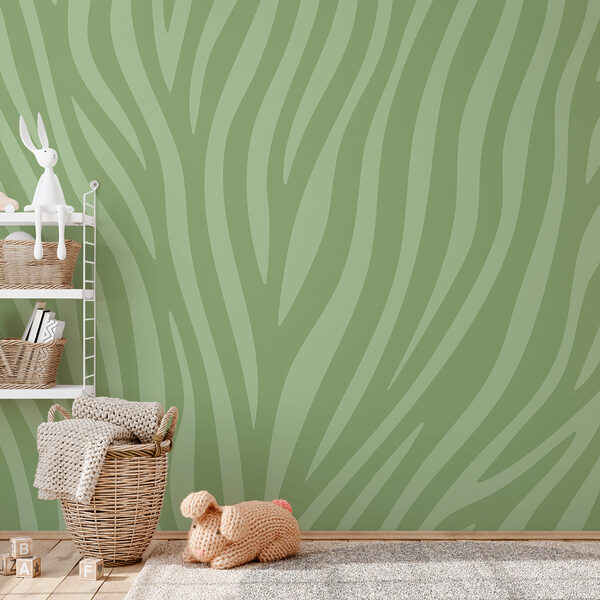 Estampado de zebra verde e branco Estampado de zebra verde e branco