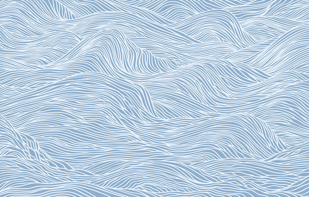 Padrão ondulado azul e branco Padrão ondulado azul e branco